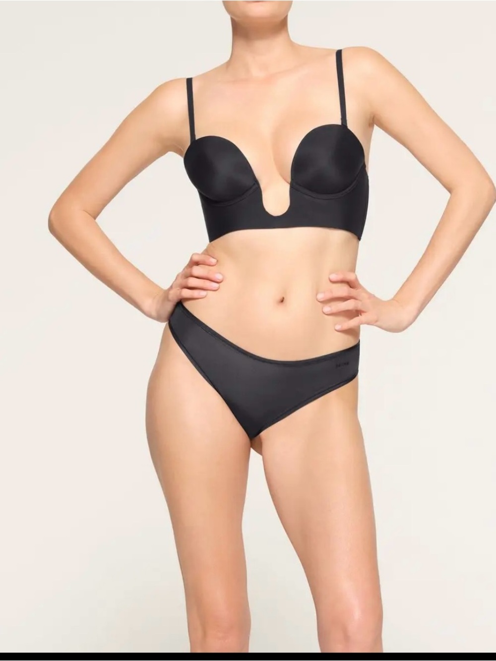 SKIMS Deep Plunge Sleepwear Bra